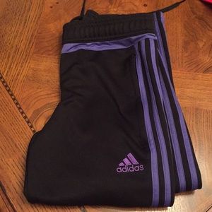 Adidas Women’s Soccer Pants Black/Purple Size XS